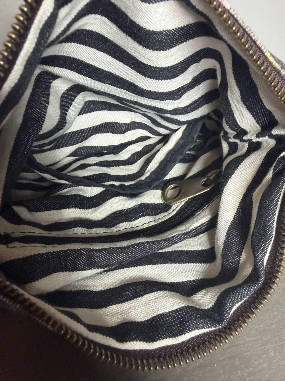 House of Flynn Floral Wristlet Clutch Black Leather Boho Handbag Purse - Picture 8 of 13